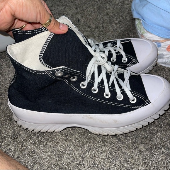 Converse Chuck Taylor All Star Lugged 2.0 High Top Black Canvas Sz 8.5M/10.5W - Picture 5 of 9